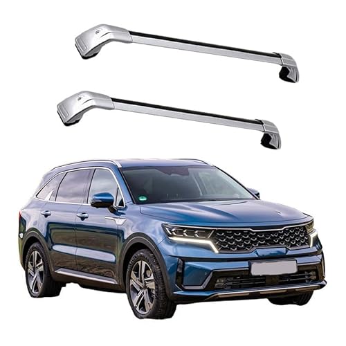 2 Stück Aluminium Dachträger für KIA Sorento 2020+,DACHTRÄGER AUS Aluminium Fahrradträger Dachboxen Dachgepäckablage,2 von DPBXQ