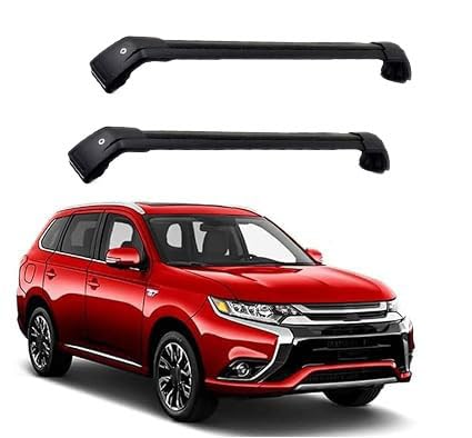 2 Stück Aluminium Dachträger für Mitsubishi Outlander PHEV 2013 2014-2019 2020,DACHTRÄGER AUS Aluminium Fahrradträger Dachboxen Dachgepäckablage,1 von DPBXQ