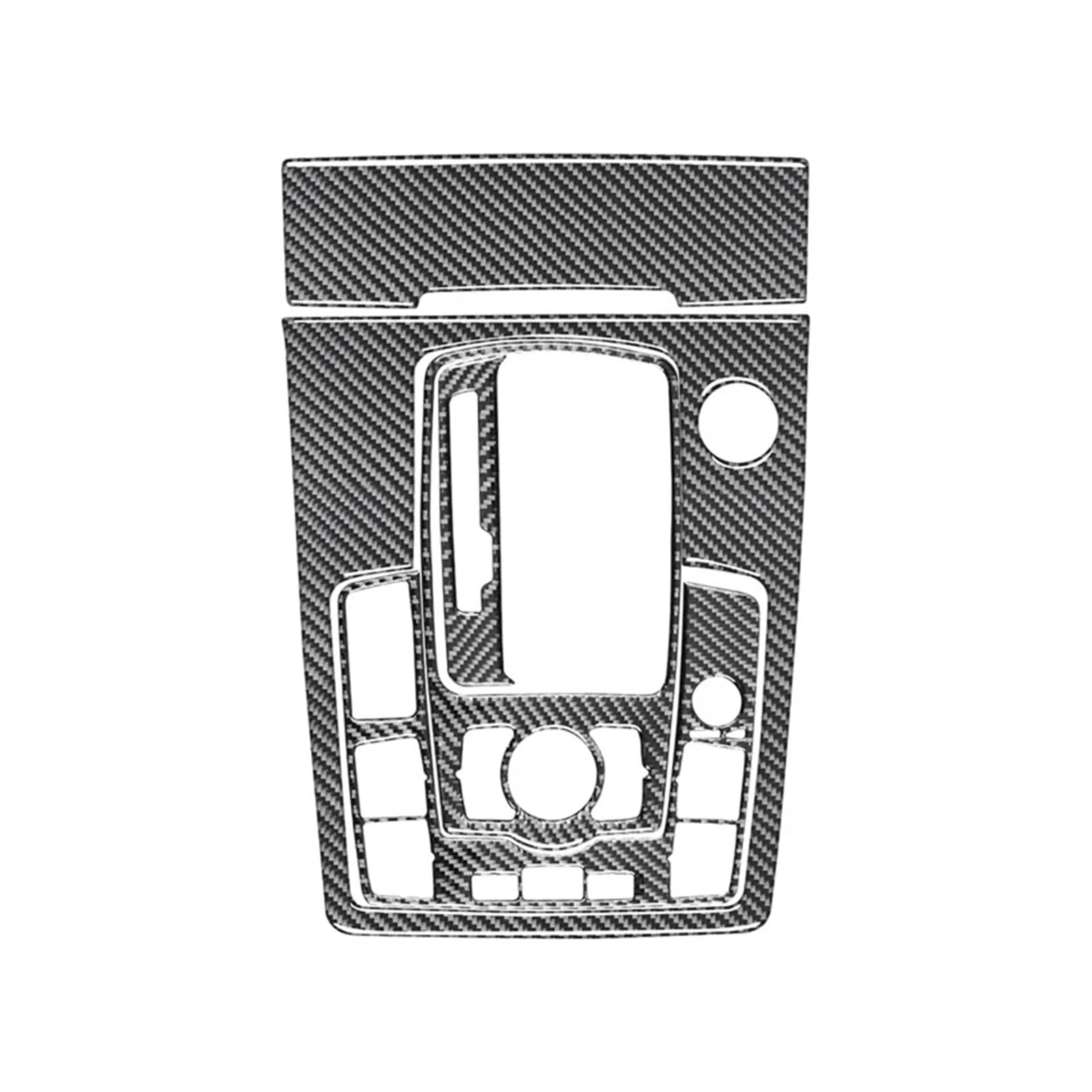 Auto Innenraum Rahmen Auto-Innenraum-Dekorationsaufkleber Aus Kohlefaser Für Das Auto-Schalttafel-Bedienfeld Für Q7 2007 2008 2009 2010 2011 2012 2013 2014 2015 Rahmenabdeckung Trim(Right-hand drive,A von DPEDFVXVMR