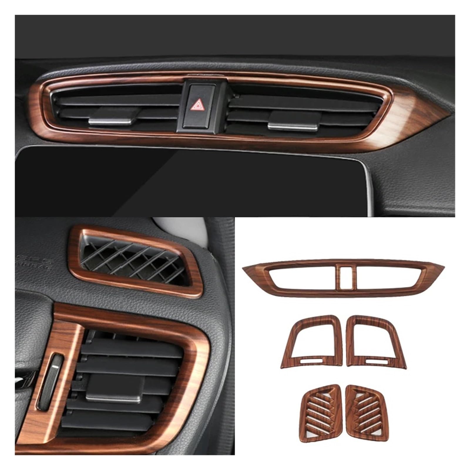 Auto Innenraum Rahmen Für C&RV 5TH LHD 2017 2018 2019 2020 Auto Holzmaserung Innen Zubehör Shift Getriebe Panel Abdeckung Konsole Wasser Tasse Halter Abdeckung Trim Rahmenabdeckung Trim(Wood Color 4) von DPEDFVXVMR