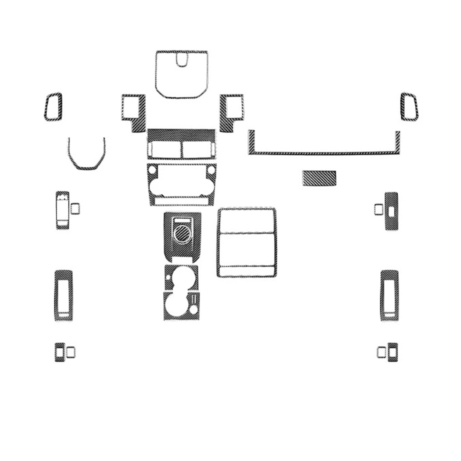 Auto Innenraum Rahmen Für L&and Für R&Over Für D&ISCOVERY Für S&Port 2015 2016 2017 2018 2019 Auto Innen Getriebe Tür Air Outlet Trim Aufkleber Zubehör Rahmenabdeckung Trim(Full Set LHD 28pcs) von DPEDFVXVMR