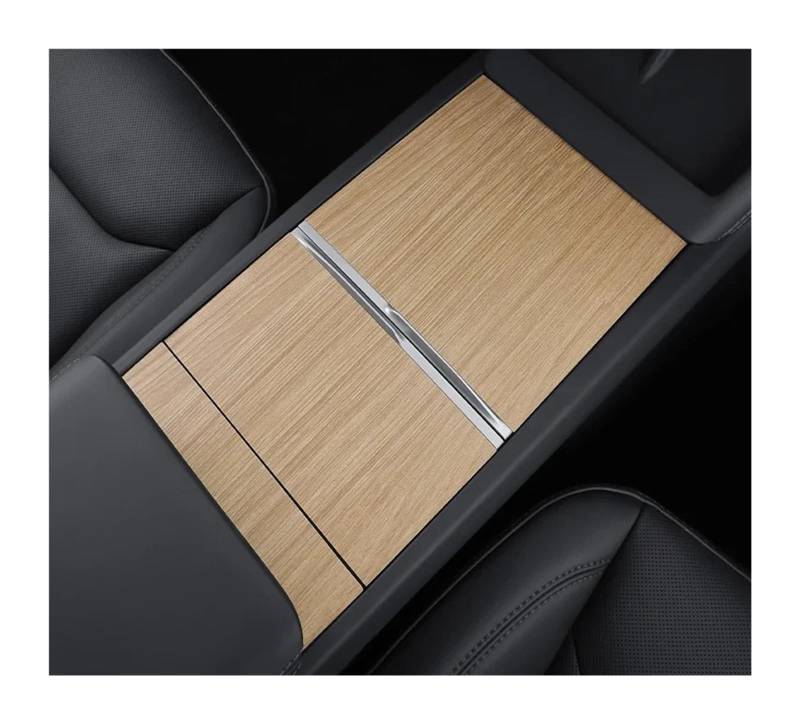 Auto Innenraum Rahmen Für T&esla Für Modell 3 2024 Highland Center Console Panel Aufkleber Holzmaserung Film Carbon Zentrale Steuerung Abdeckung Auto Innen Zubehör Rahmenabdeckung Trim(Wood Grain) von DPEDFVXVMR