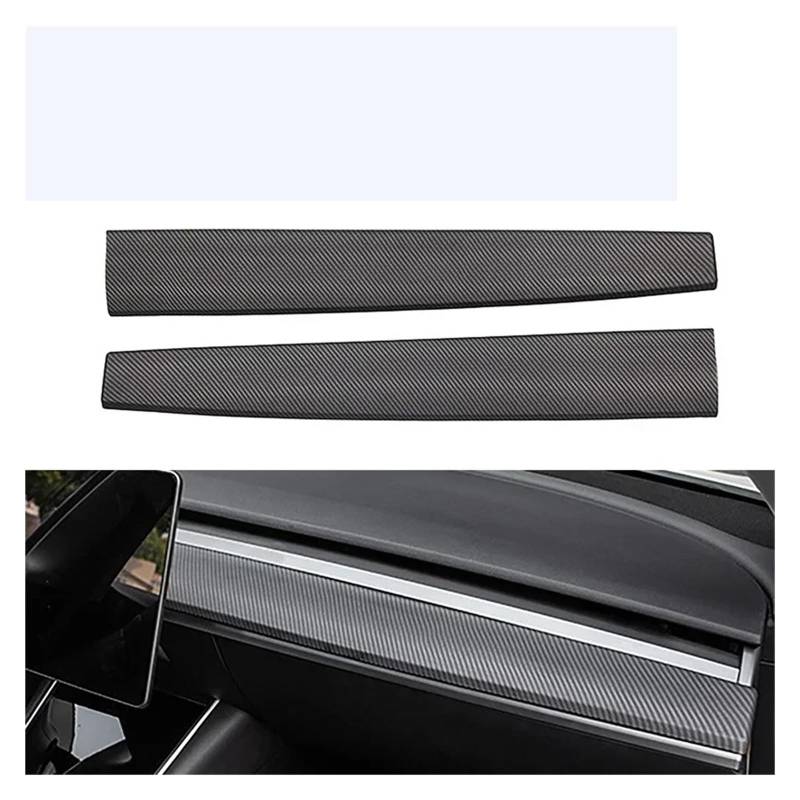 Auto Innenraum Rahmen Für T&esla Für Modell 3 Für Modell Y 2021 2022 2023 Auto Dashboard Panel Aufkleber Center Konsole Tür Dekor Trim Rahmenabdeckung Trim(Dashboard 1 Pair Matte Carbon) von DPEDFVXVMR