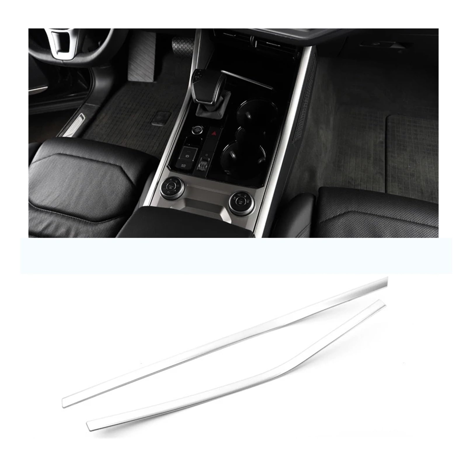 Auto Innenraum Rahmen Für T&ouare-g 2019 2020 2021 Autozubehör Splitter Edelstahl Interior Center Console Gear Shift Panel Innenabdeckung Trim Rahmenabdeckung Trim(7) von DPEDFVXVMR