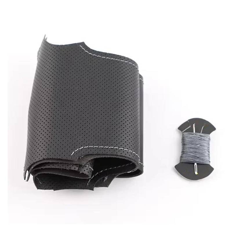 Auto Lenkradbezug 38 cm Für Sitz Für Leon Mk2 Für Ibiza 6L 2006 2007 2008 Benutzerdefinierte DIY Auto Lenkung Fall Schwarz Mikrofaser Leder Auto Lenkrad Abdeckung Lenkradschoner(4) von DPEDFVXVMR