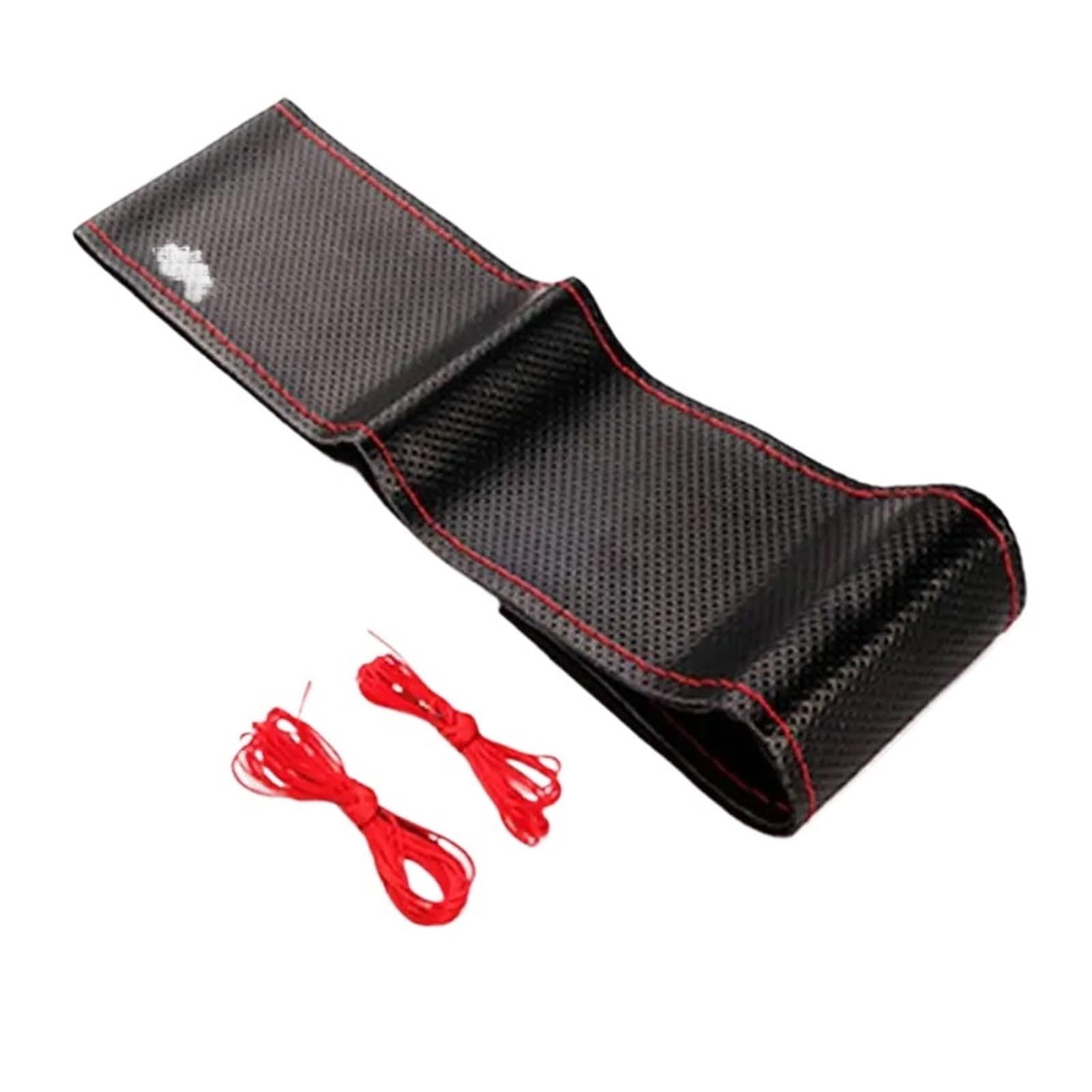 Auto Lenkradbezug DIY Universal 38 cm 15 Zoll Auto Lenkrad Geflecht Abdeckung Leder Weiche Anti-Slip Auto Innen Zubehör Nadeln Und Faden Kits Lenkradschoner(10) von DPEDFVXVMR