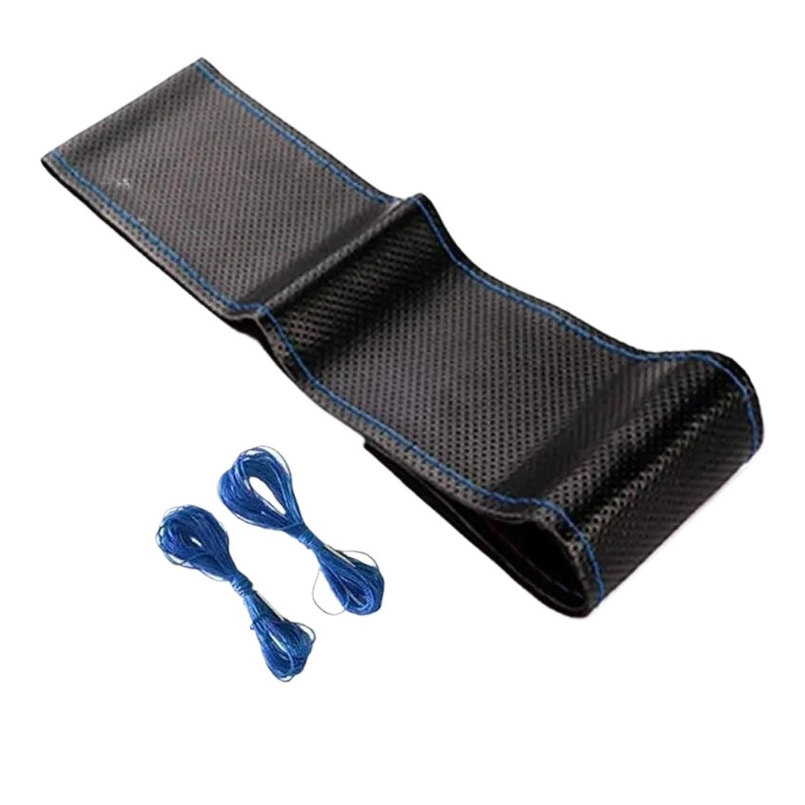 Auto Lenkradbezug Universal 38cm 15 Zoll DIY Leder Weiche Anti-Slip Auto Innen Zubehör Auto Lenkrad Geflecht Abdeckung Nadeln Und Faden Kits Lenkradschoner(9) von DPEDFVXVMR