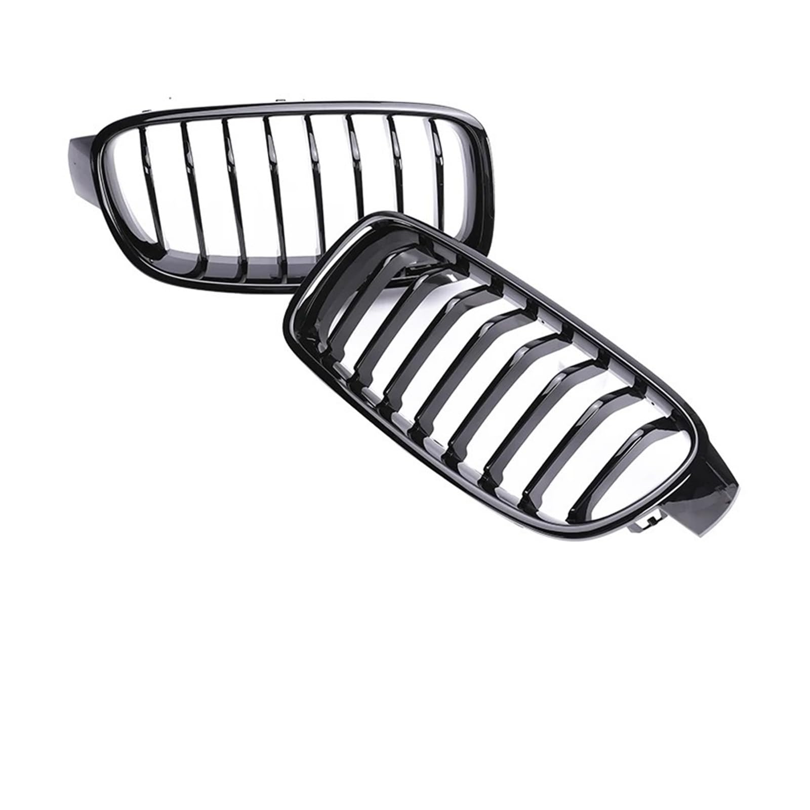 Racing Grill Für 3er F30 F31 F35 2012-2019 Auto Nieren Frontstoßstange M Farbe Grill Carbon Fiber Grill Facelift Racing Grille Kühlergrill Vorne(Single 8 Black) von DPEDFVXVMR
