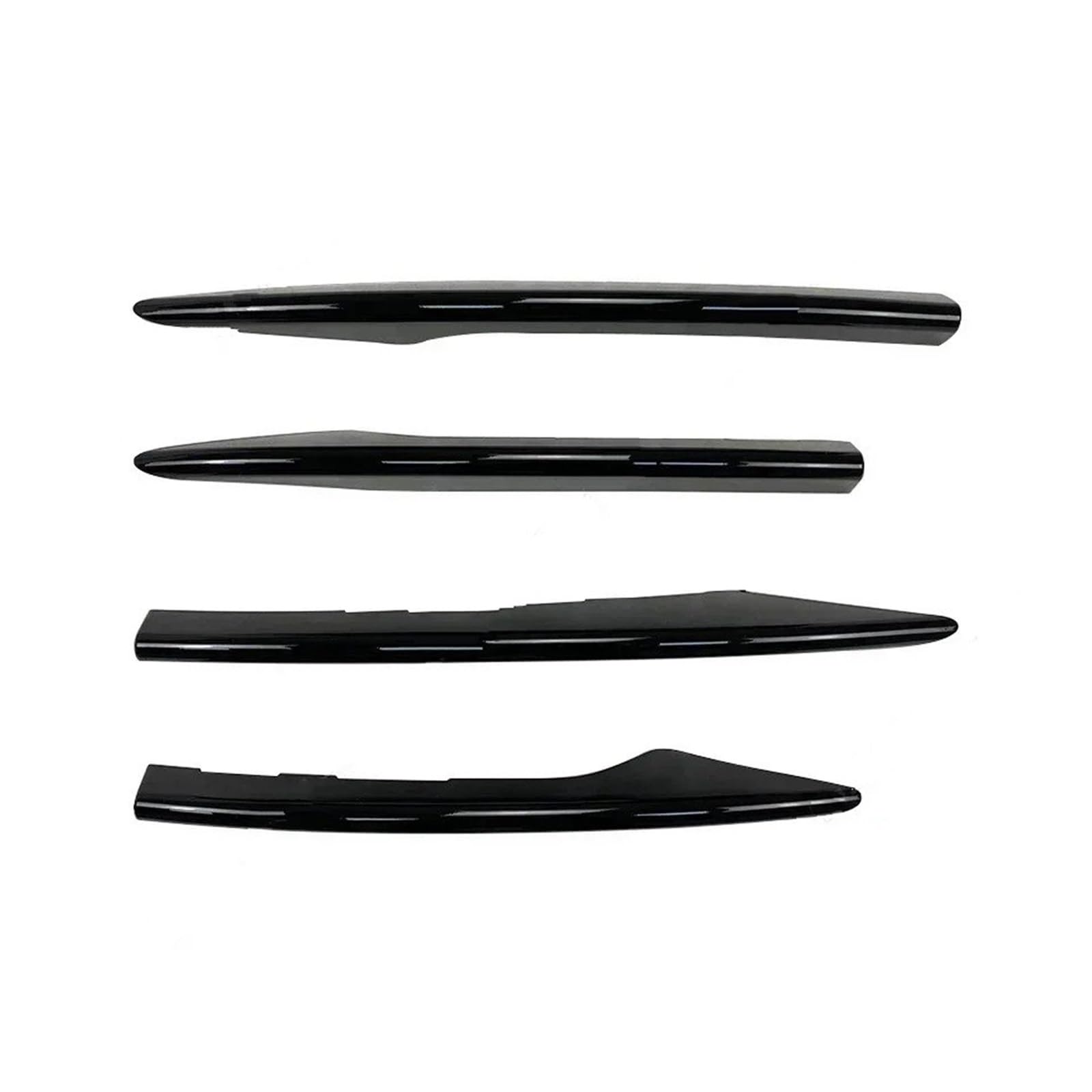 Rear Spoiler Flügel Lippe Auto Frontspoilerlippe Windmesserverkleidung Body Kits Splitter Tuning Für E-Klasse W213 E260 E300 E53 2021 2022 2023+ Dachspoiler Flügel(4Pcs Gloss Black) von DPEDFVXVMR