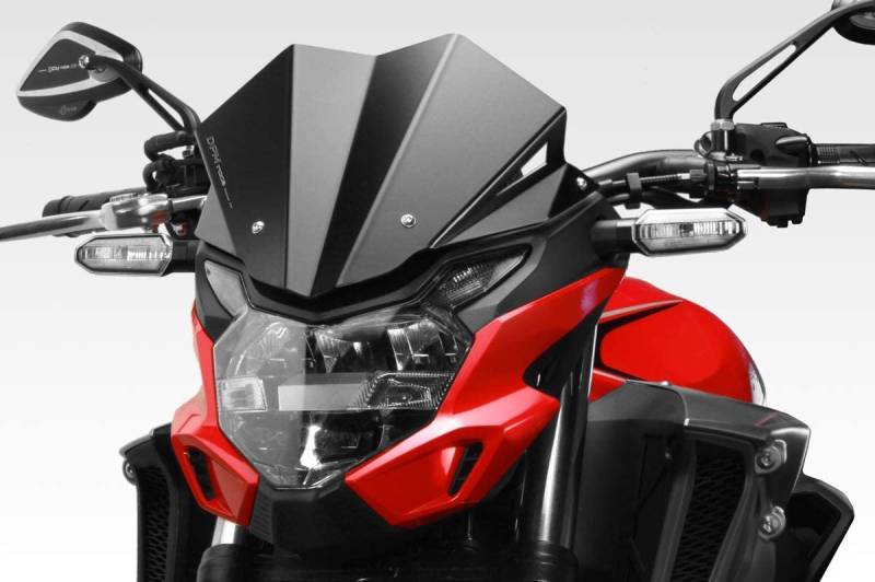 CB500F 2020/23 - Windschutzscheibe 'Warrior' (R-0919) - Aluminium Windschild Windabweiser Scheibe - Hardware-Bolzen Enthalten - Motorradzubehör De Pretto Moto (DPM Race) - 100% Made in Italy von DPM race