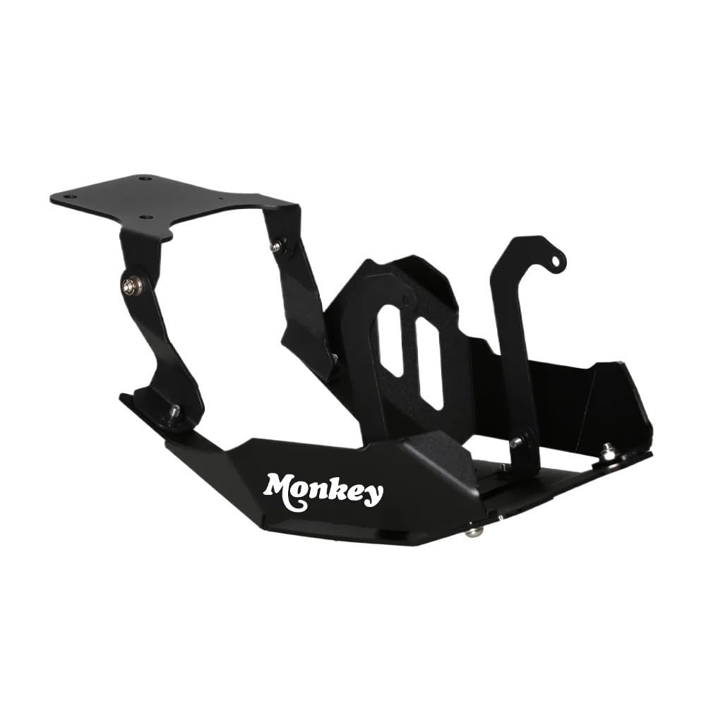 Motorschutz Chassis Cover Motorrad Zubehör Front Skid Platte Motor Schutz Niedrigen Schlamm Bash Abdeckung Schutz Rahmen Für Monkey 125 2019-2023 von DPOGHYE