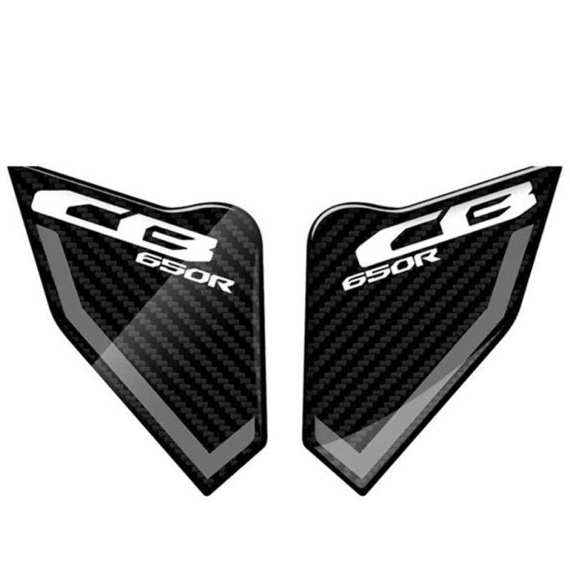 Zubehör Motorradaufkleber Carbon Look Motorrad Zubehör Triple Yoke Defender Aufkleber Tank Pad Aufkleber Für CB650R 2021 2022 von DPOGHYE