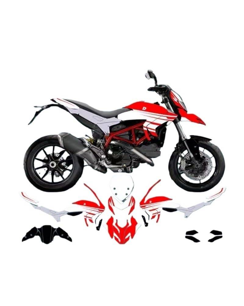 Zubehör Motorradaufkleber Für Du&Cati Hyperstrada Hypermotard 821 2013 2014 2015 2016 Motorrad Dekorative Aufkleber Aufkleber Aufkleber von DPOGHYE