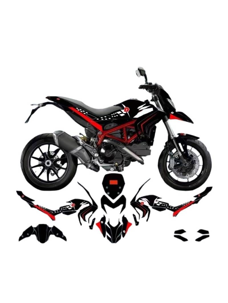 Zubehör Motorradaufkleber Für Du&Cati Hyperstrada Hypermotard 821 2013 2014 2015 2016 Motorrad Dekorative Aufkleber Aufkleber Aufkleber von DPOGHYE