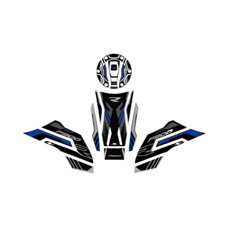 Zubehör Motorradaufkleber Für F900R F 900 R F900 R 2019 2024 2023 Motorrad Kraftstoff Tank Pad Aufkleber Set Öl Schutz Decals von DPOGHYE