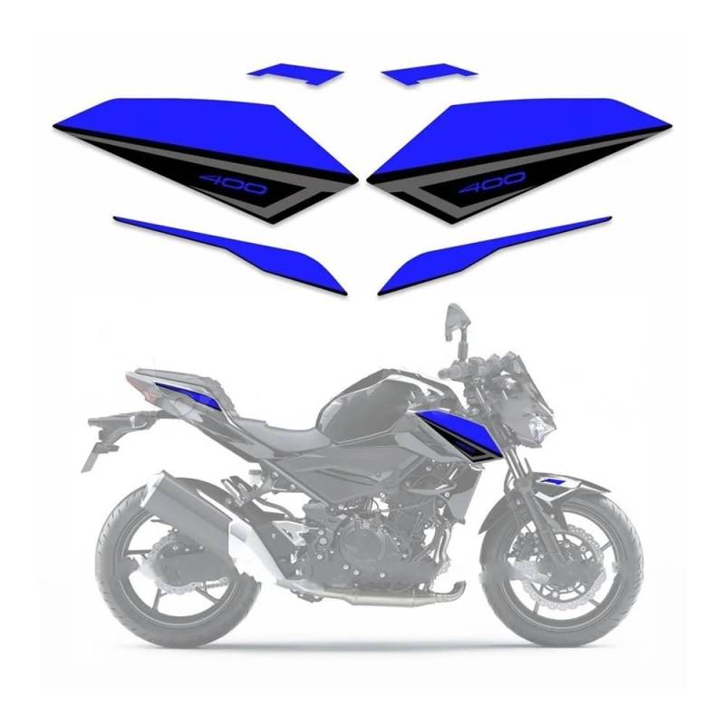 Zubehör Motorradaufkleber Für Ka&wasaki Z400 2020 Motorradteile Verkleidungsaufkleber Reflektierendes Vollfahrzeug-Aufkleber-Kit von DPOGHYE