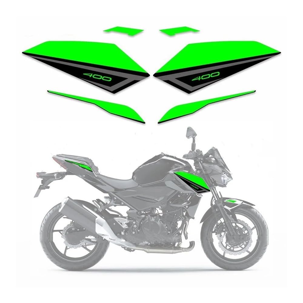 Zubehör Motorradaufkleber Für Ka&wasaki Z400 2020 Motorradteile Verkleidungsaufkleber Reflektierendes Vollfahrzeug-Aufkleber-Kit von DPOGHYE