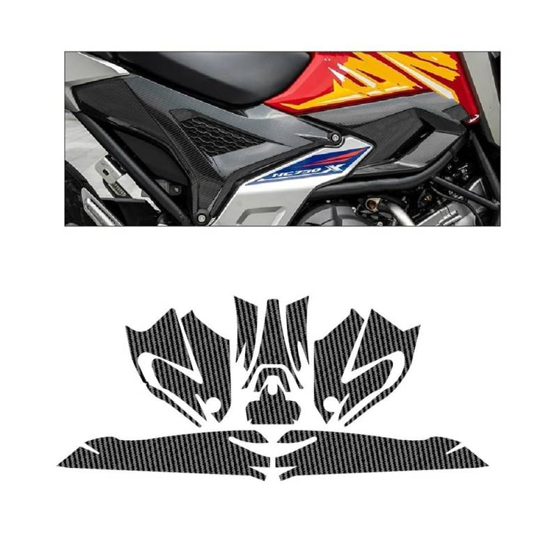 Zubehör Motorradaufkleber Für NC750 NC 750 X NC750X 2021 2022 Carbon Verkleidung Emblem Aufkleber Aufkleber Motorrad Körper Voll Kits Dekoration Aufkleber von DPOGHYE