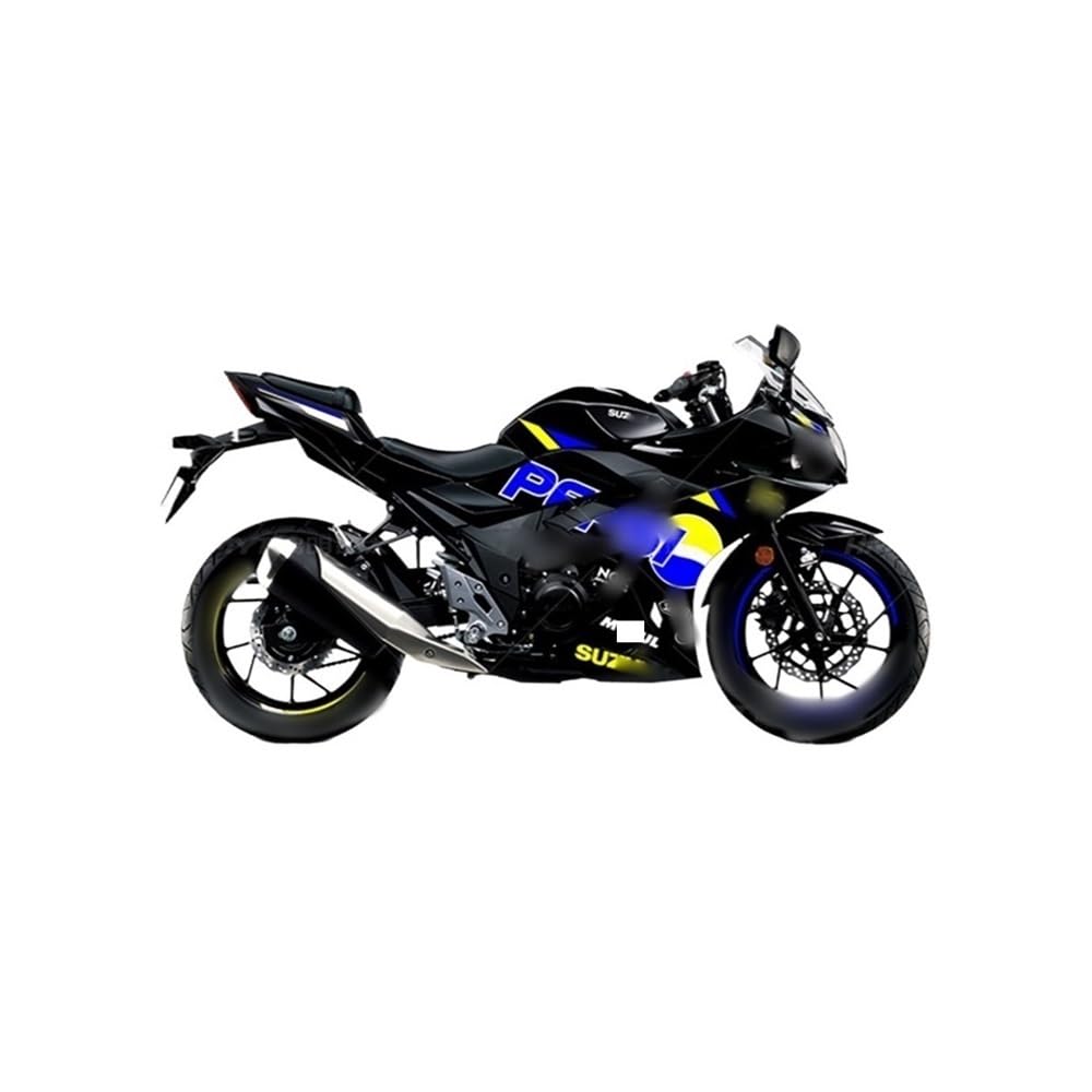 Zubehör Motorradaufkleber Für Su&zuki GSX250R Modifizierte Vollautoversion des Flower Pull Flower Motorradaufklebers Kraftstofftank Fischgrätenaufkleber von DPOGHYE