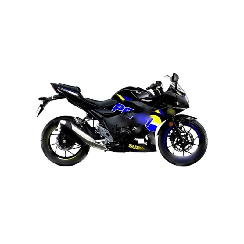 Zubehör Motorradaufkleber Für Su&zuki GSX250R Modifizierte Vollautoversion des Flower Pull Flower Motorradaufklebers Kraftstofftank Fischgrätenaufkleber von DPOGHYE