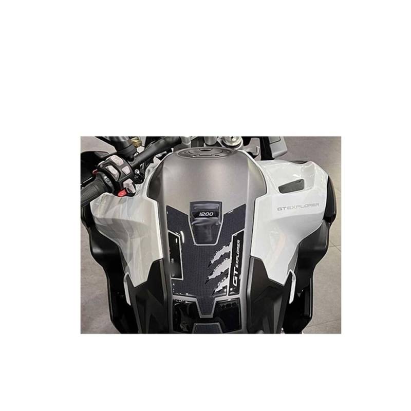 Zubehör Motorradaufkleber Für Tiger 1200 Rally GT Explorer 2022 2023 Zubehör Epoxidharz Aufkleber Schutz Kit Kraftstofftank Pad von DPOGHYE