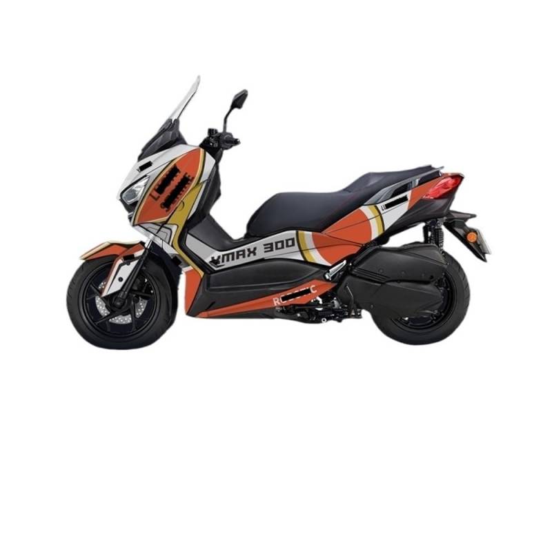 Zubehör Motorradaufkleber Für Ya&maha X-Max 300 Xmax 300 2017 2018-2022 2023 Motorrad Aufkleber Verkleidung Körper Decals Moto Zubehör von DPOGHYE