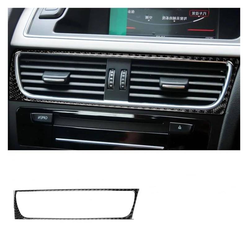 Auto Interieur Trim Aufkleber Für A4L Für A4 B8 Für Q5 Für A5 2008-2017 Zubehör Carbon Faser Modifizierter Innenraum Auto Zentrale Luftauslass Set Trim Aufkleber Rahmen Car Interieur Dekor(Right-hand von DQBLJW