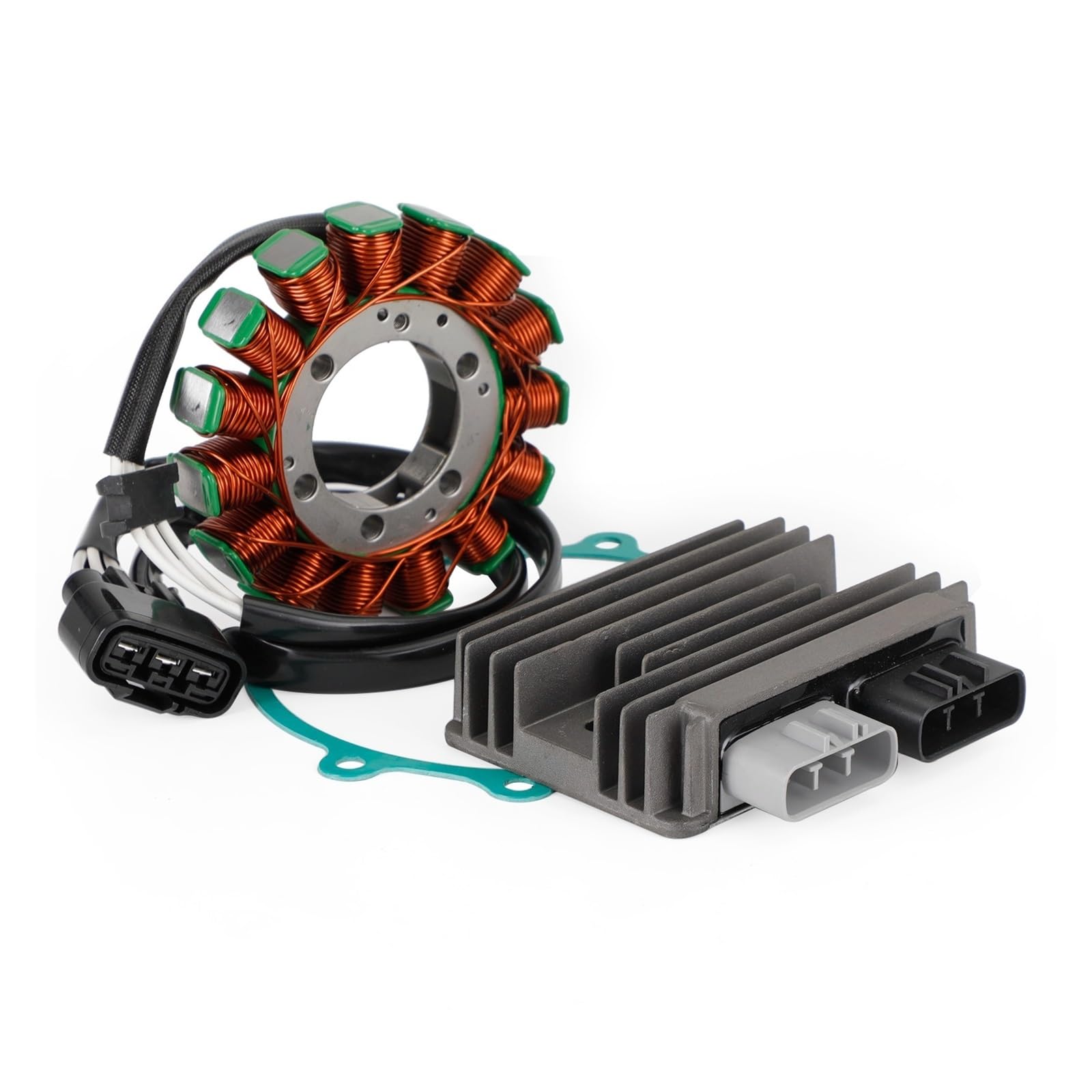 Regulator Magneto Stator Dichtung Kit Kompatibel Mit Kawsaki ZX 10R ZX 10RR Ninja 2016-2022 Motorrad Zubehör von DQOMAVTEN