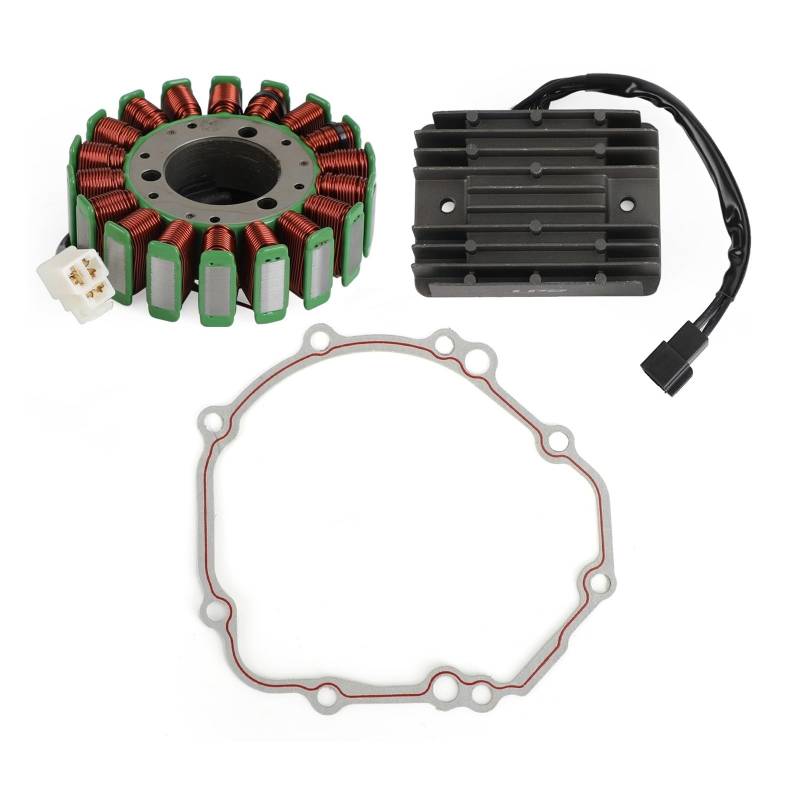 Statorregler Gleichrichter Dichtungssatz kompatibel mit Suzuki 2003-2004 GSXR1000 U 31401-18G00 31401-18G00 32800-33E21 Motorteil von DQOMAVTEN