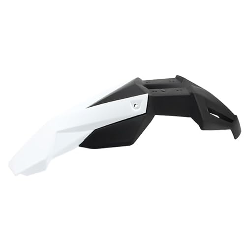 Motorrad-Kotflügel Motorrad Kotflügel Vorne Kunststoff Kit Kotflügel Motorrad Zubehör Moto Fender Garde Schutzbleche Abdeckung(White Black) von DQSSSL