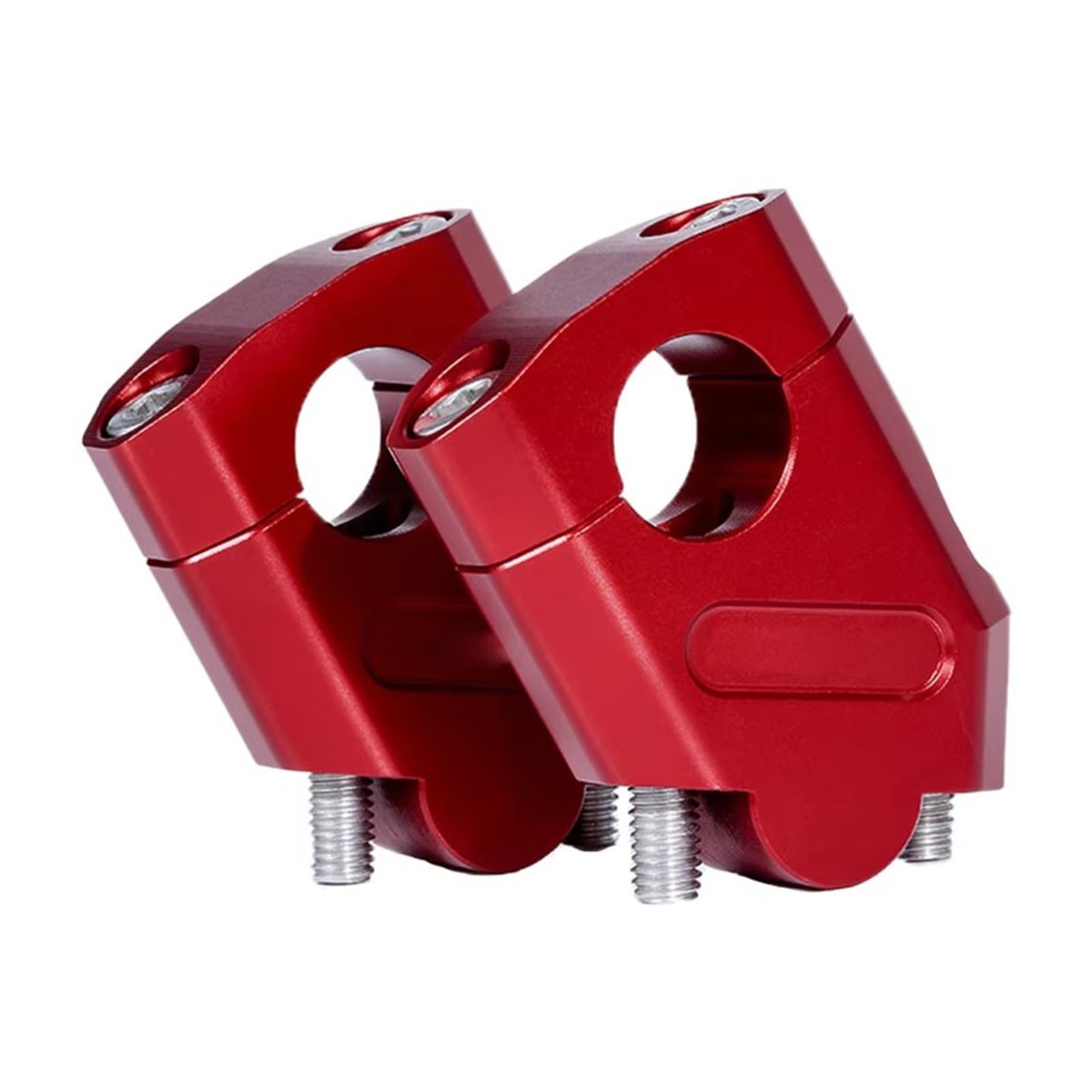 Motorrad-Lenkererhöhungen 22 28mm Motorrad Lenker Riser Halterung Clamp Motocross Erhöhung Clamp Montieren Pit Bike Lenkerhalterung(Red-22mm) von DQSSSL