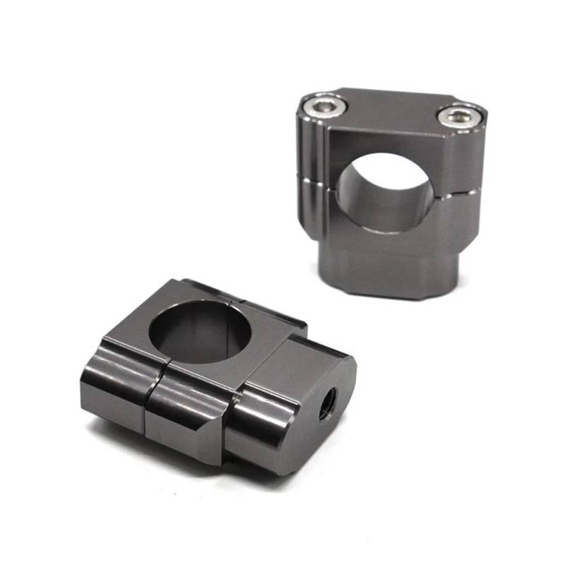 Motorrad-Lenkererhöhungen 22mm 28mm CNC Motorrad Lenker Fat Bar Mount Clamp Riser Adapter Für Für YZF Für R3 Für R25 Für MT03 2015-2021 Lenkerhalterung(28mm grey) von DQSSSL