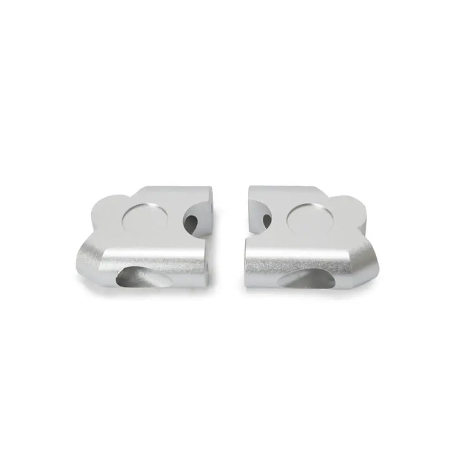 Motorrad-Lenkererhöhungen 7/8 22mm Schwenkbare Motorrad Multifunktions Lenker Riser Druck Code Verlängerung Clamp Lenkerhalterung(Silver) von DQSSSL