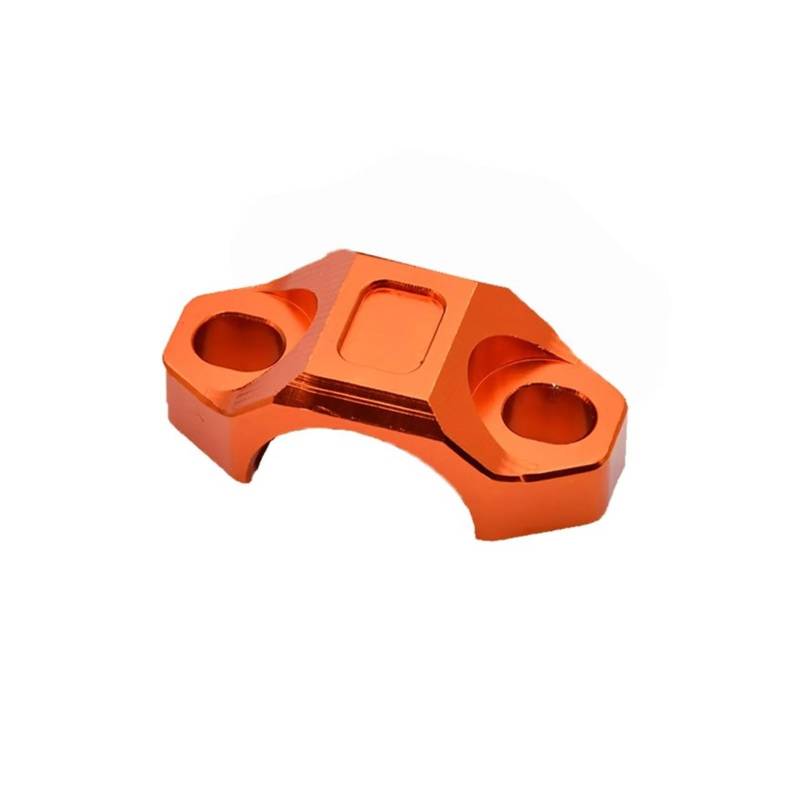 Motorrad-Lenkererhöhungen CNC 22MM Lenkerbremskupplungs-Drehstangenklemmhalterung Stopp Start Kill Schalter Für Motorrad Motocross Zubehör Lenkerhalterung(1PCS Orange) von DQSSSL