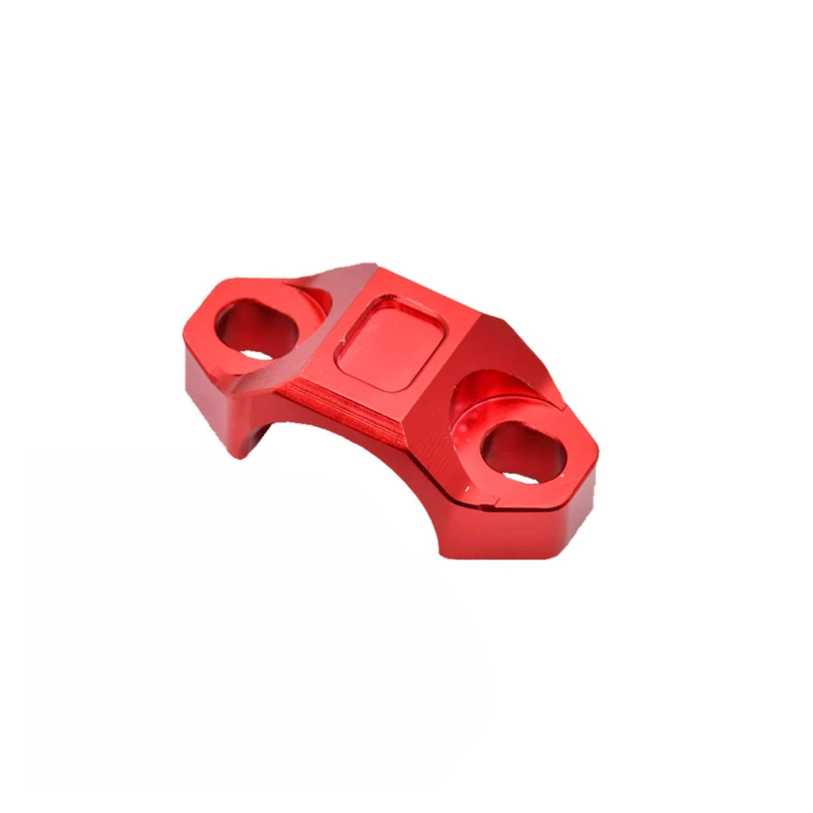 Motorrad-Lenkererhöhungen CNC 22MM Lenkerbremskupplungs-Drehstangenklemmhalterung Stopp Start Kill Schalter Für Motorrad Motocross Zubehör Lenkerhalterung(1PCS Red) von DQSSSL