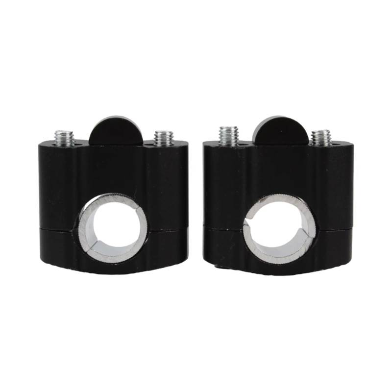 Motorrad-Lenkererhöhungen CNC 22mm 28mm Riser Motorrad Lenker Erhöhung Clamp Adapter Für 7/8 1-1/8 Pit Motorrad Lenkerklemmen Lenkerhalterung(Black) von DQSSSL