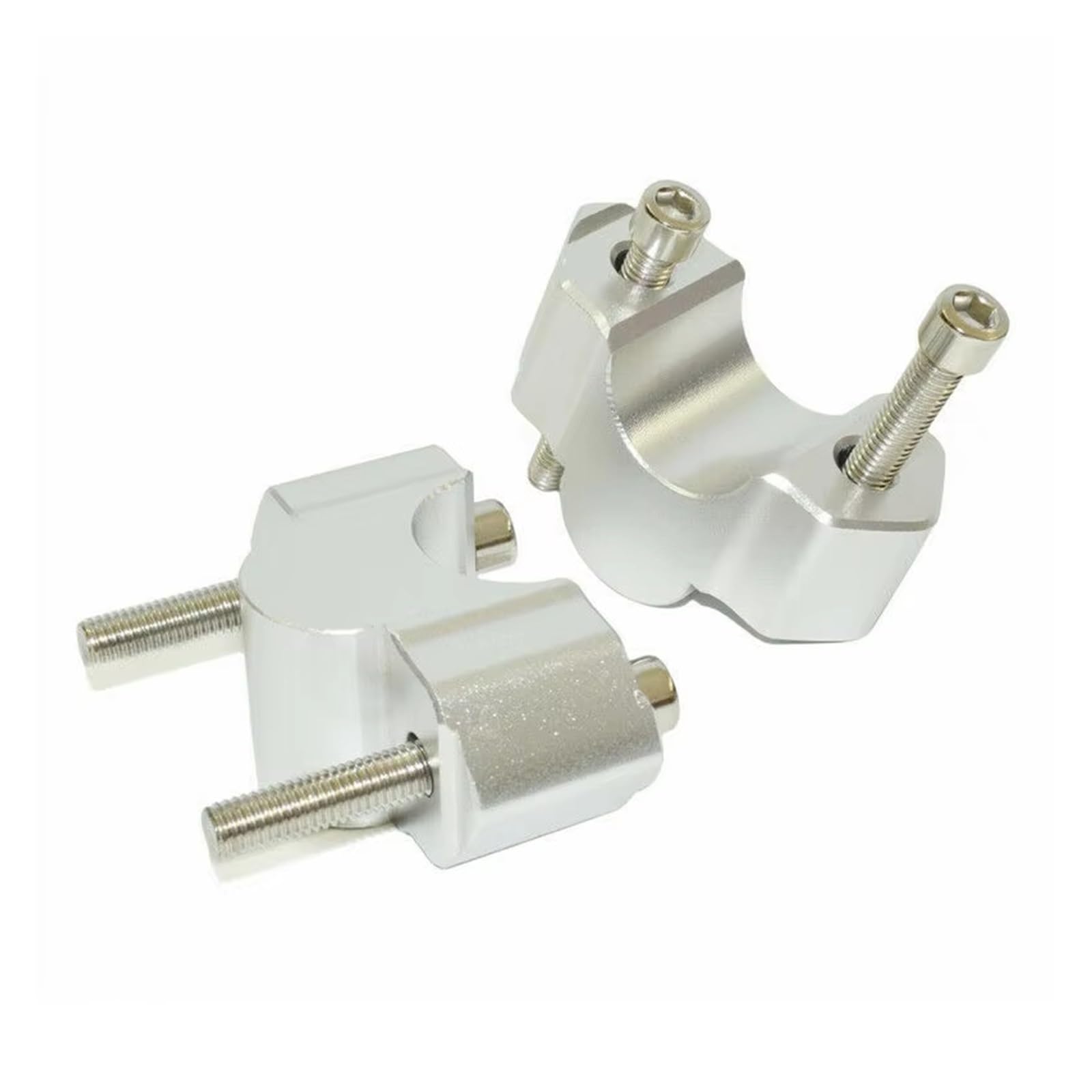 Motorrad-Lenkererhöhungen CNC 28mm Riser Lenker Clip Adapter Für K&awasaki Für 1000 2015-2018 Lenkerhalterung(Silver) von DQSSSL