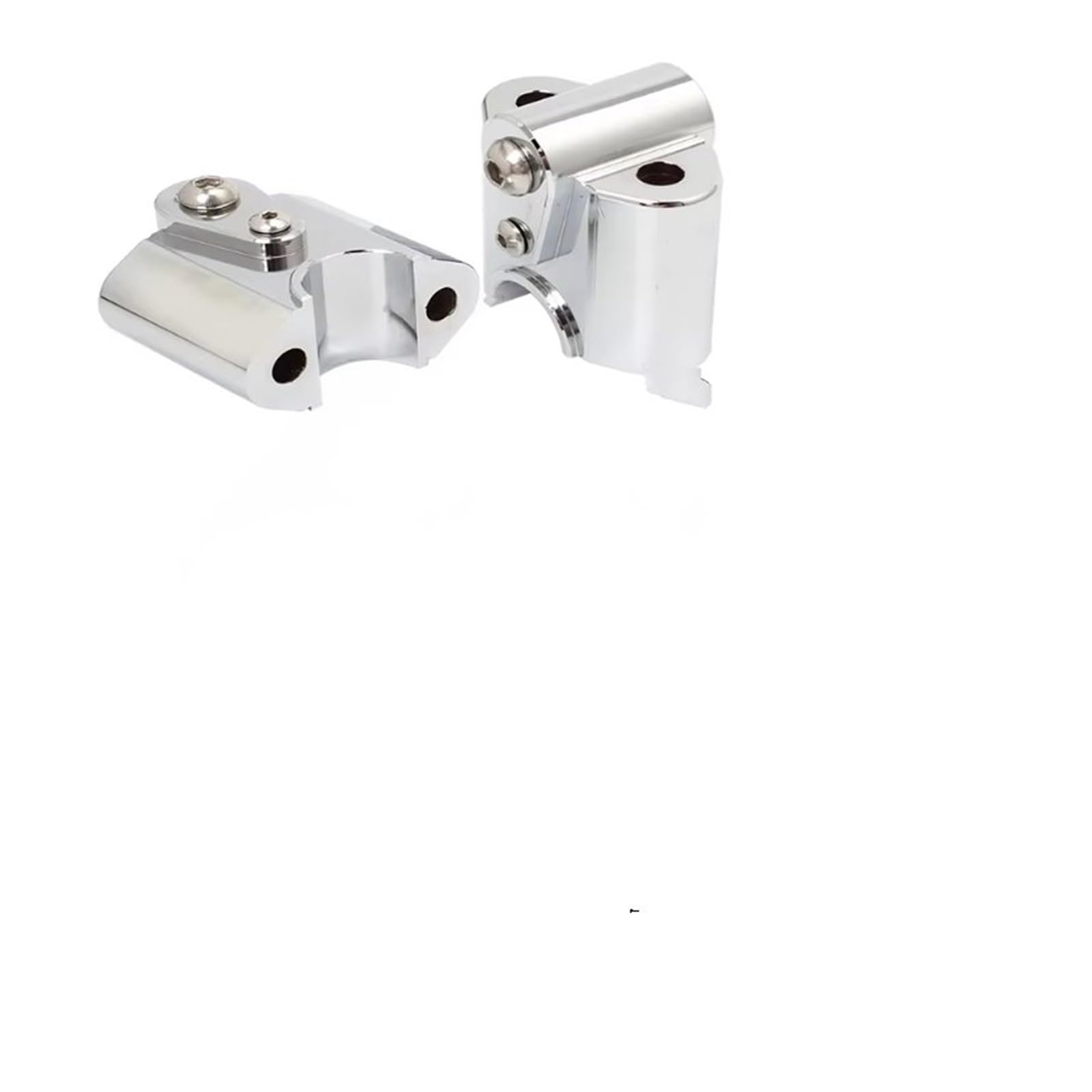 Motorrad-Lenkererhöhungen Für B&MW Für R18 2020-2022 2021 Motorrad Chrom Aluminium Lenker Riser Bar Halterung Griff Clamp Lift Clamp Adapter Zubehör Lenkerhalterung(Silver) von DQSSSL