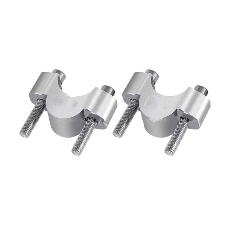 Motorrad-Lenkererhöhungen Für Für Tenere700 2019-2023 Aluminium 28mm Lenker Riser Clamp Adapter Lenker Heighten Motorrad Zubehör Lenkerhalterung(Silver) von DQSSSL