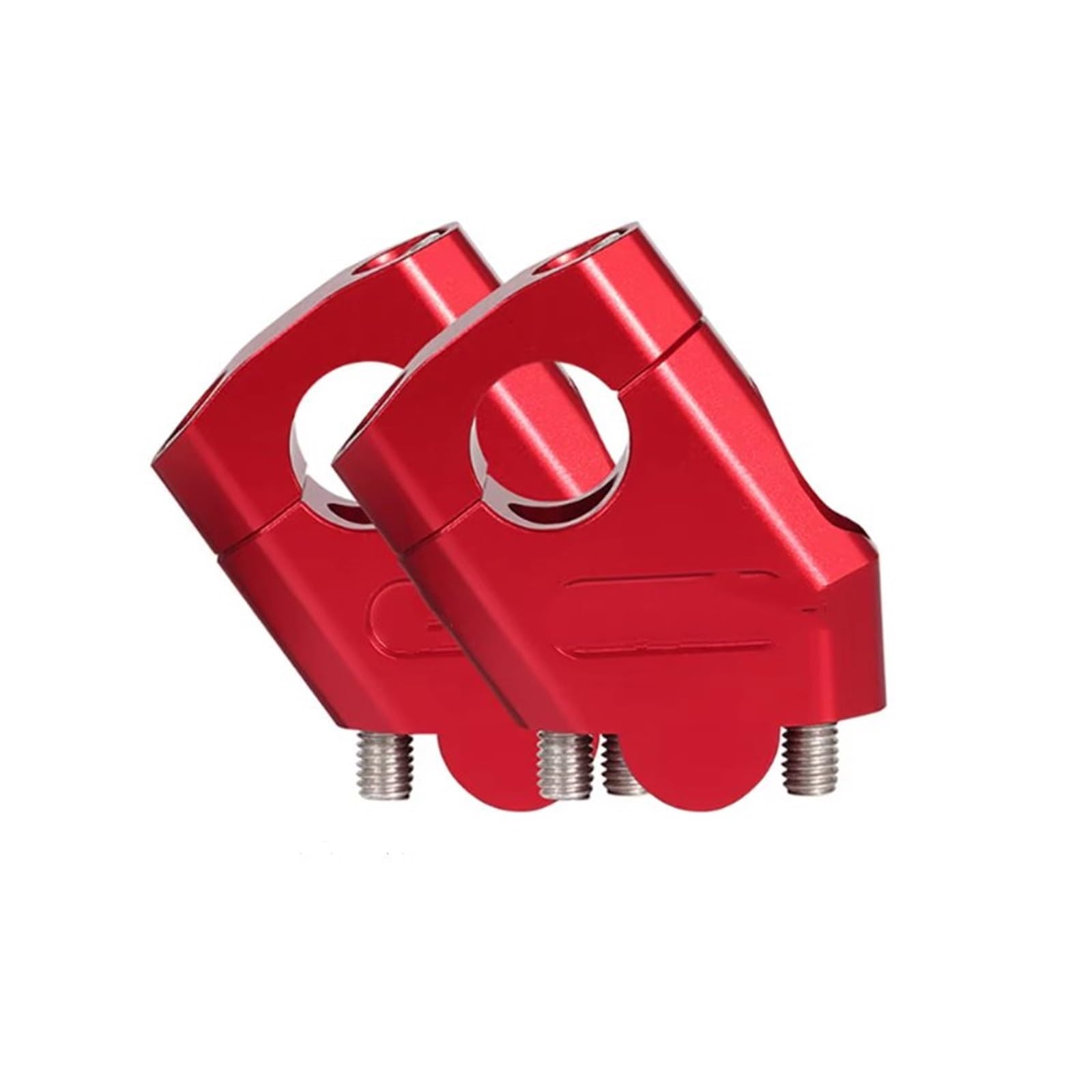 Motorrad-Lenkererhöhungen Für MT25 Für MT-25 Motorrad Lenker Riser Erhöhung Clamp Mount Pit Bike Zubehör 22mm/28mm Lenkerhalterung(Red 22mm) von DQSSSL