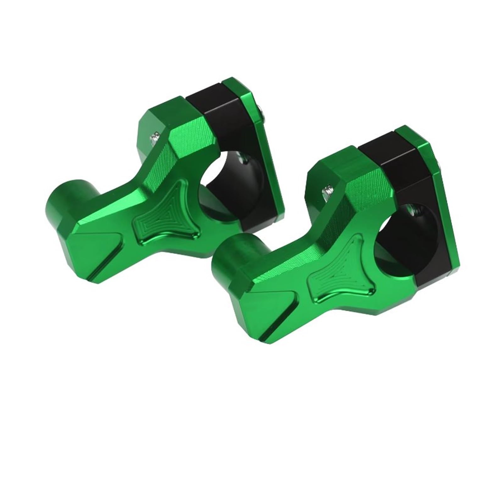 Motorrad-Lenkererhöhungen Motorrad Lenker Riser Adapter Stange Clip Riser Für 22MM Und 28MM Lenker Adapter Lenkerhalterung(Green) von DQSSSL