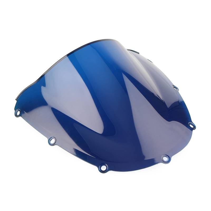 Motorrad-Windschutzscheibe Für CBR954RR 2002 2003 Motorrad Windschutzscheibe Windschutz Double Bubble Bildschirm Schild A&BS Kunststoff Windschutzscheibe Verkleidung(Blue) von DQSSSL