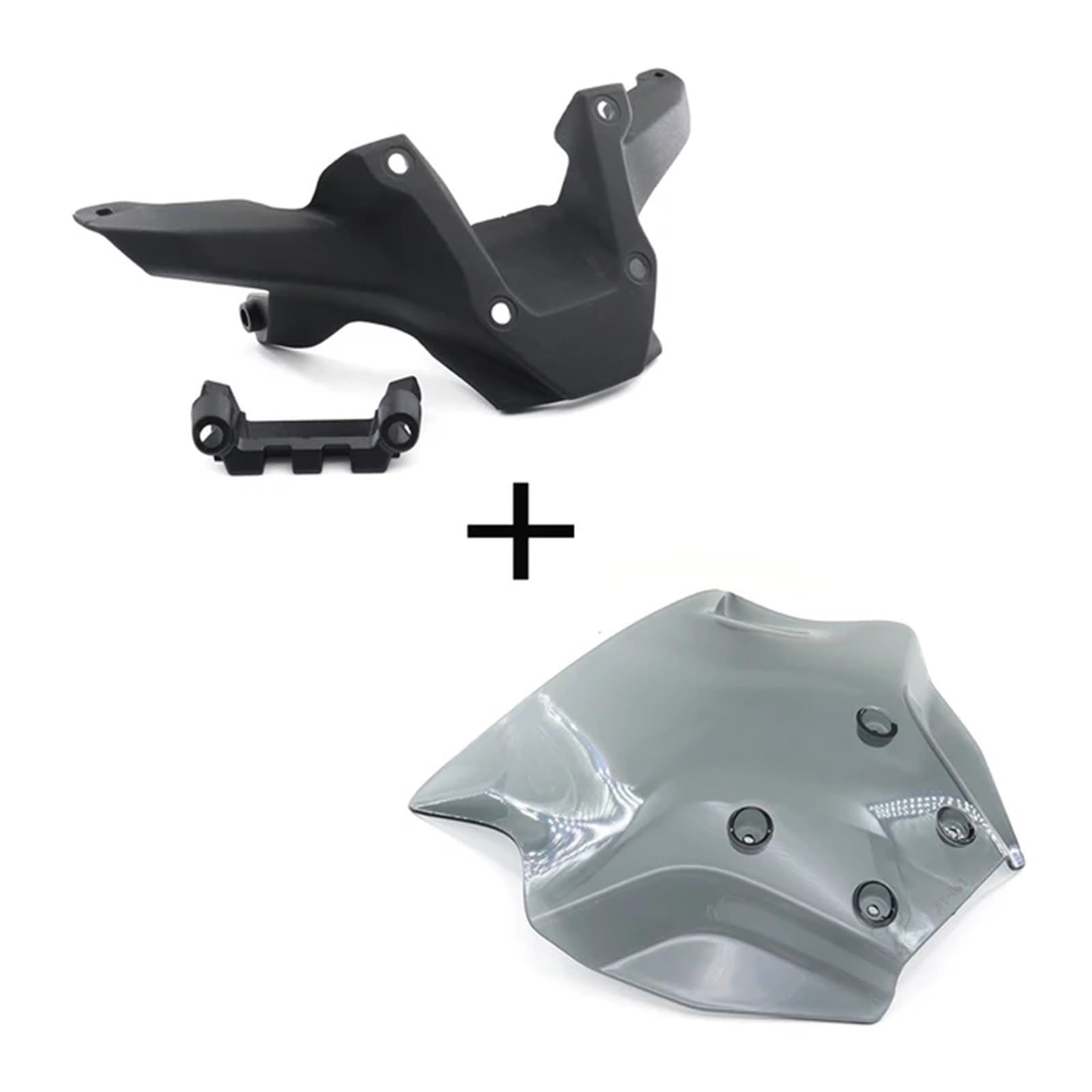 Motorrad-Windschutzscheibe Für Für MT09 Für MT-09 Für SP 2024 Zubehör Frontscheibe Deflektor Hand Schutz Windschutzscheibe Halterung Windschutzscheibe Verkleidung(19support windshield) von DQSSSL