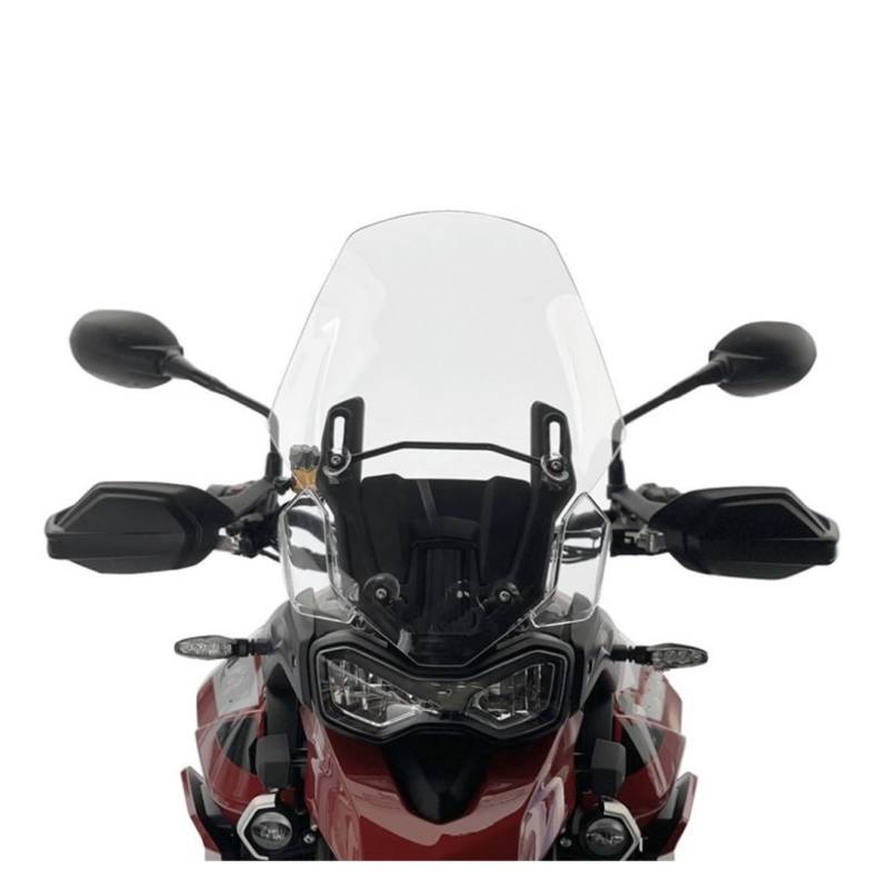 Motorrad-Windschutzscheibe Für T&IGER 850 Für 900 2020 2021 2022 2023 Motorrad Touring Windschutzscheibe Windscreens Deflektoren Transparent Schwarz Windschutzscheibe Verkleidung(Transparent) von DQSSSL