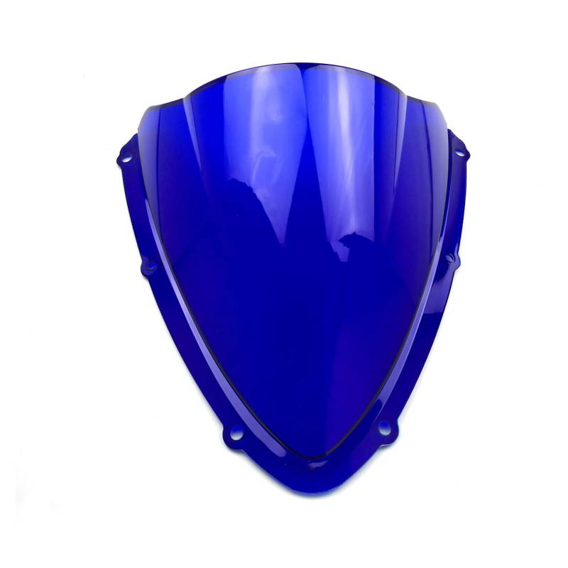 Motorrad-Windschutzscheibe Motorrad Double Bubble Windschutzscheibe Für S&uzuki Für GSXR Für 600 Für 750 Für K6 2006 2007 Windschutzscheibe Verkleidung(Blue) von DQSSSL