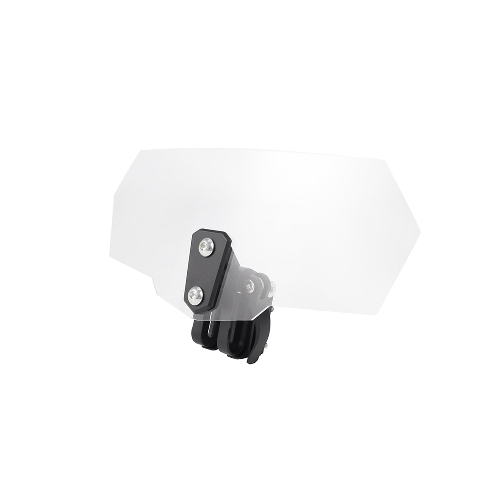 Motorrad-Windschutzscheibe Motorrad Risen Clip Auf Windschutzscheibe Windschutzscheibe Verlängerung Spoiler Air Deflektor Für B&MW Für R1200GS Windschutzscheibe Verkleidung(Clear-Black Bracket) von DQSSSL