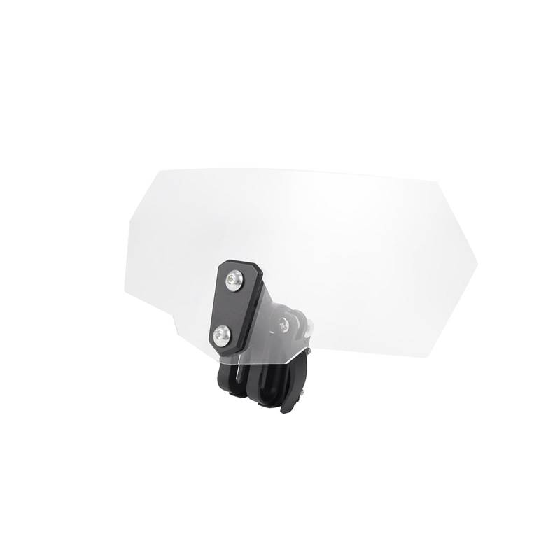 Motorrad-Windschutzscheibe Motorrad Risen Clip Auf Windschutzscheibe Windschutzscheibe Verlängerung Spoiler Air Deflektor Für B&MW Für R1200GS Windschutzscheibe Verkleidung(Clear-Black Bracket) von DQSSSL