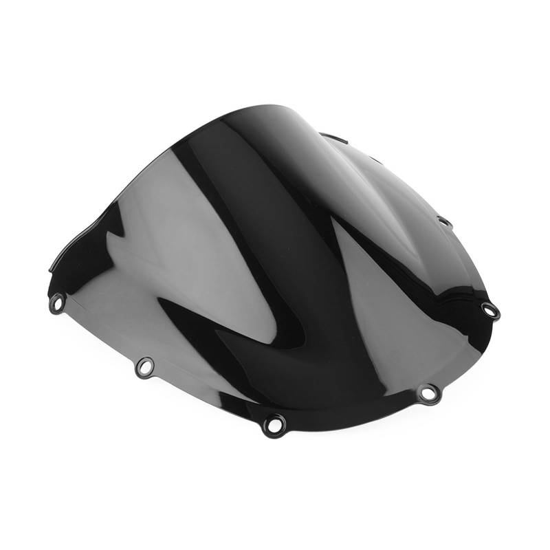 Motorrad-Windschutzscheibe Motorrad Windschutzscheibe Windschutzscheibe Double Bubble Screen Shield ABS-Kunststoff Für CBR954RR 2002 2003 Windschutzscheibe Verkleidung(Black) von DQSSSL