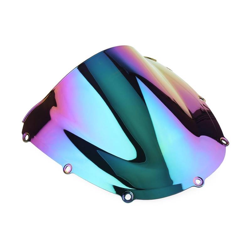 Motorrad-Windschutzscheibe Motorrad Windschutzscheibe Windschutzscheibe Double Bubble Screen Shield ABS-Kunststoff Für CBR954RR 2002 2003 Windschutzscheibe Verkleidung(Deep-Iridium) von DQSSSL