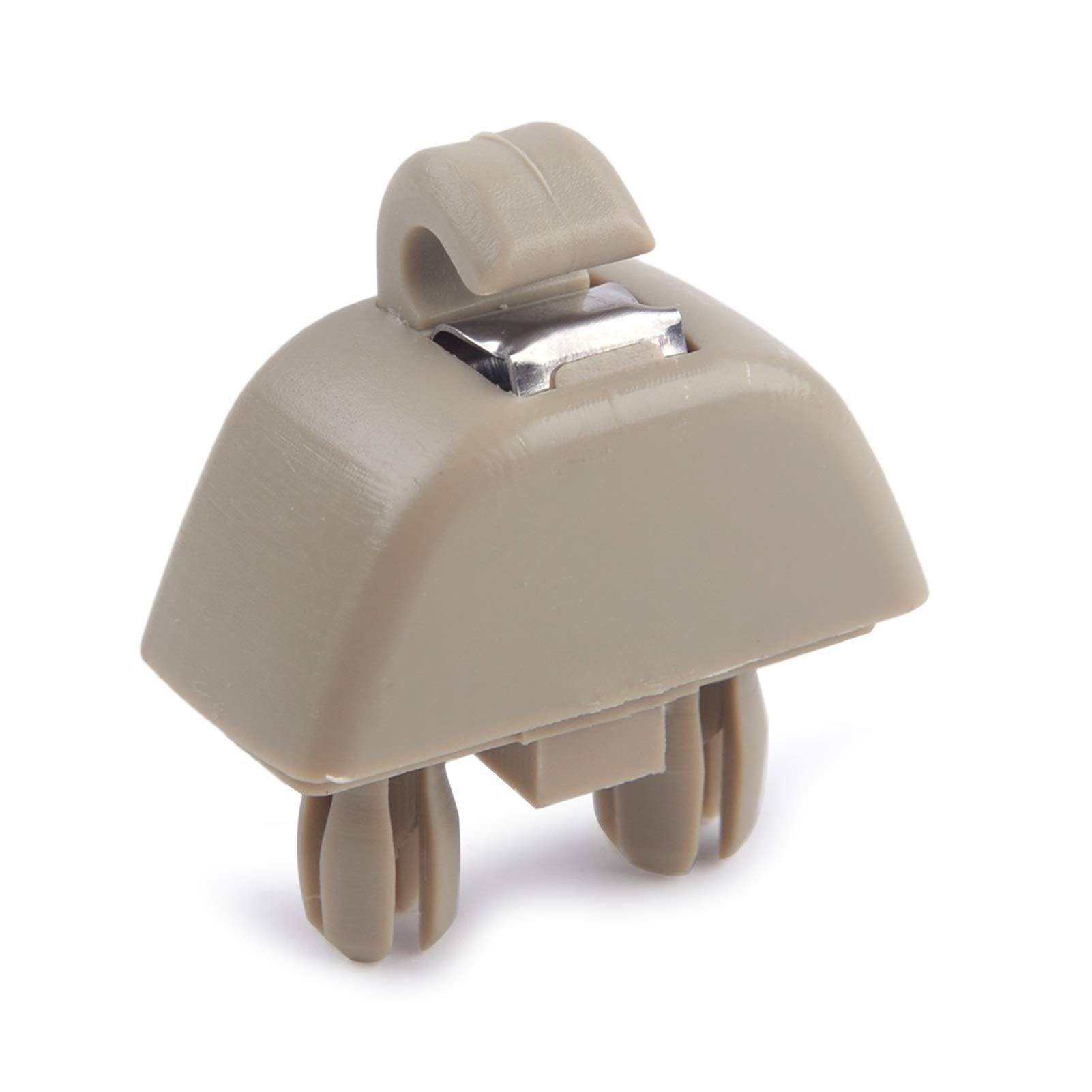 Sonnenblende Clip Sonnenblende Clip Haken Auto-Innensonnenblenden-Haken-Clip, passend for VW Passat Polo Up Skoda Rapid 2012 2013 2014 2015(Beige) von DQZRTUECA